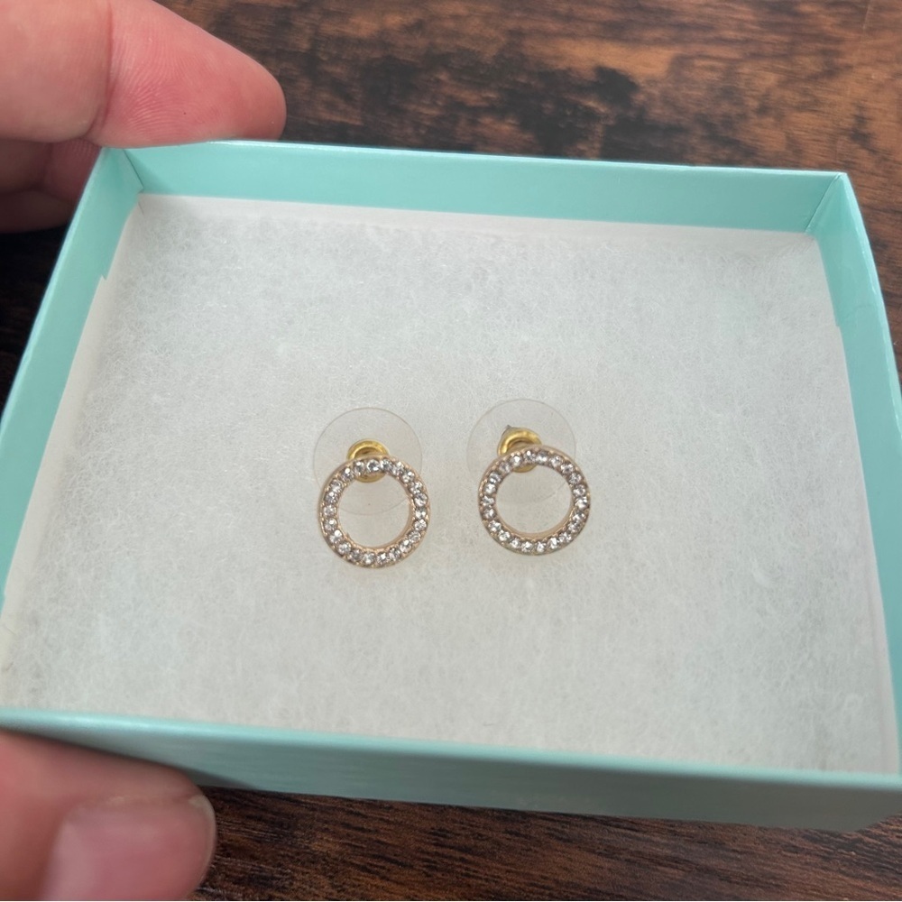 PARK LANE ROO EARRINGS GOLD Circle hypoallergenic lead/nickel free Classic Studs